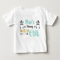 Jungen Personalisiert Wild One Raglan Shirt