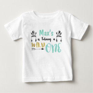 Jungen Personalisiert Wild One Raglan Shirt