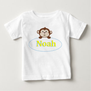 Jungen Personalisiertes Affen-Shirt Baby T-shirt