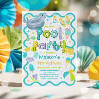 Jungen-Poolparty-Sommer-Tropisches Schwimmen Gebur