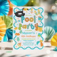 Jungen-Poolparty-Sommer-Tropisches Schwimmen Gebur