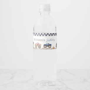 Jungen-Renn-Geburtstagsdekorationen Wasserflaschenetikett