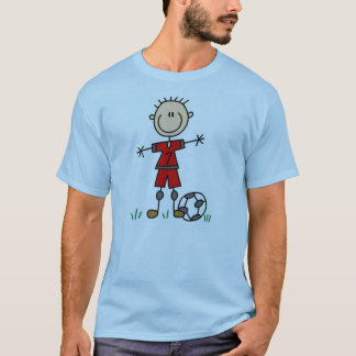 Jungen-roter einheitlicher Fußball T-Shirt