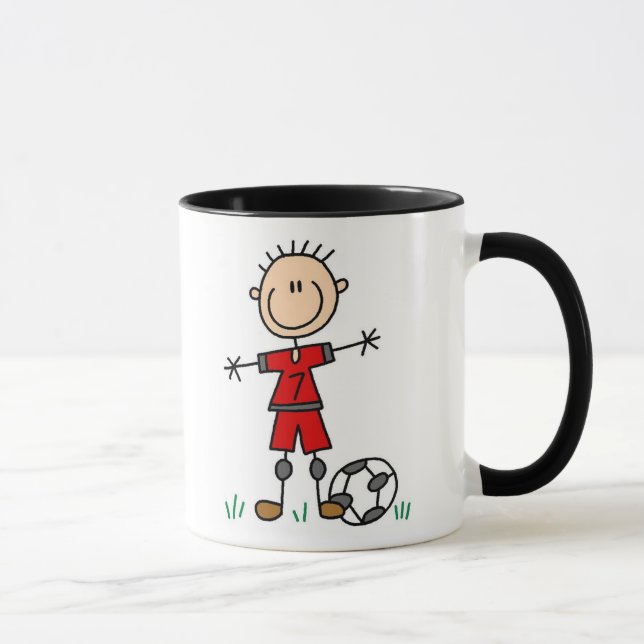 Jungen-roter einheitlicher Fußball Tasse (Rechts)