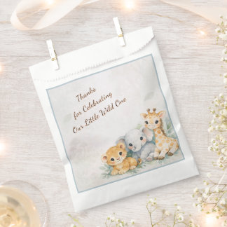 Jungen-Safari Little Wild One Baby Shower Party Geschenktütchen