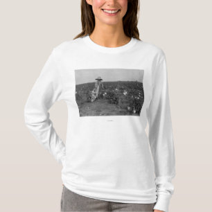 Jungen-Sammeln-Baumwollphotographie West, Texas T-Shirt