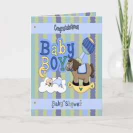 Jungen-Schaukelpferd Karte