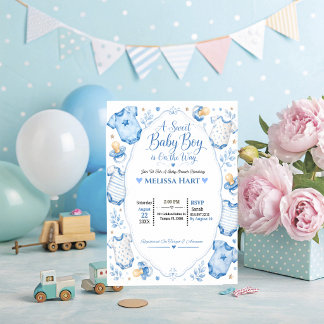 Jungen Schnuller Babyparty-Einladung Einladung