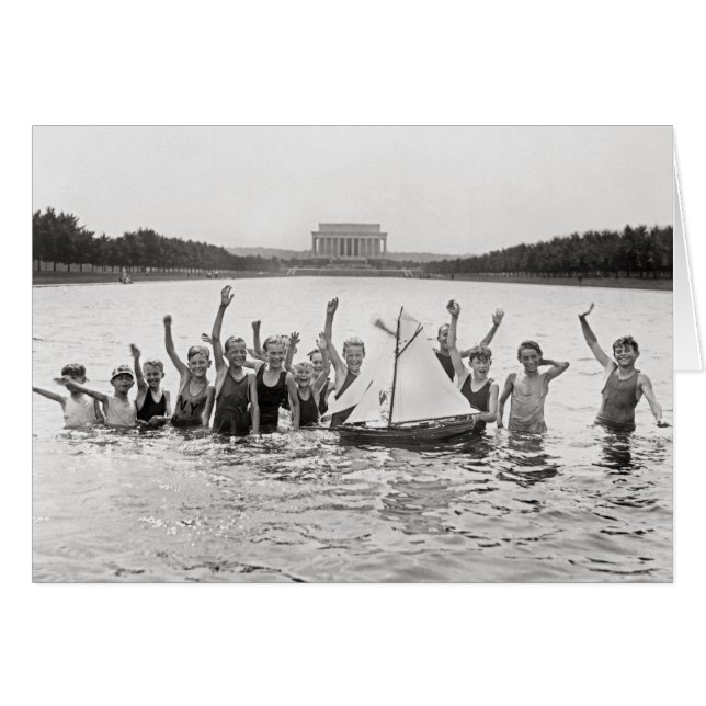 Jungen schwimmen, 1926 (Vorderseite (Horizontal))