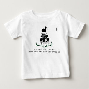 "...Jungen sind gemacht aus..." Anpassbar Baby T-shirt