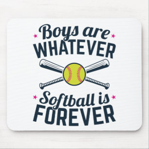 Jungen sind, was immer Softball für immer ist Mousepad