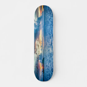 Jungen-Skateboard in Sonnenuntergangsblau Skateboard