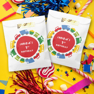 Jungen Spielzeug Buntes Vergnügen Transport Geburt Geschenktütchen