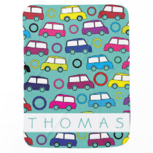 Jungen Spielzeugwagen Kinder Name Baby Boy Blanket