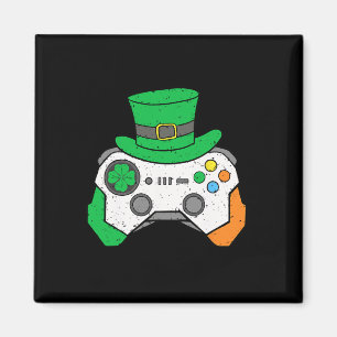 Jungen St. Patricks Day Videospiel-Controller Herr Magnet
