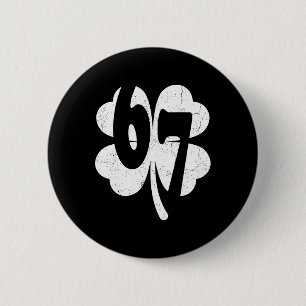 Jungen St Patricks Tag 6 7 Sechs Sieben 67 Kinder Button