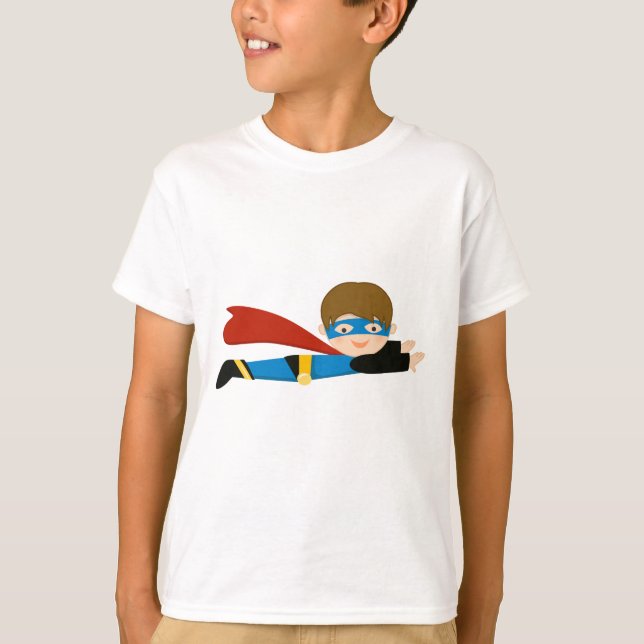 Jungen-Superheld-Shirt T-Shirt (Vorderseite)