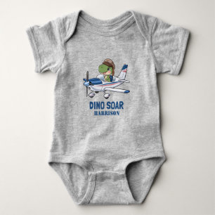 Jungen Süße Blaue Flugzeug Dinosaurier Kinder 1. G Baby Strampler