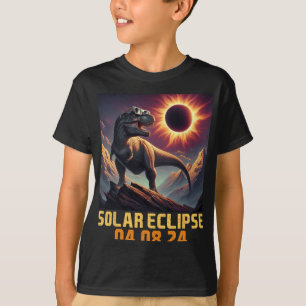 Jungen T Rex Dinosaur Astronauten Gesamtsolarauskä T-Shirt
