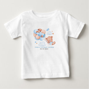 Jungen-Teddybär „Wir können es kaum erwarten“ Baby T-shirt