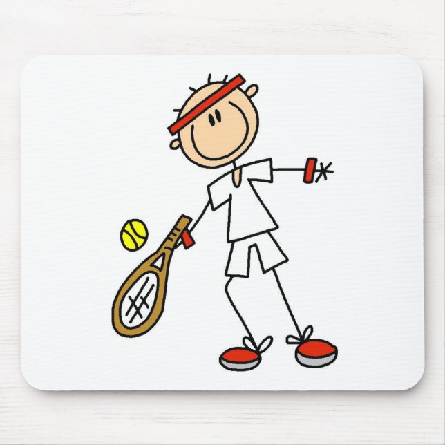Jungen-Tennis-Spieler Mousepad (Vorne)