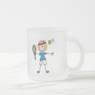 Jungen-Tennis-Spieler-T-Shirts und Geschenke Mattglastasse