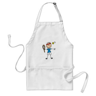 Jungen-Tennis-Spieler-T-Shirts und Geschenke Schürze