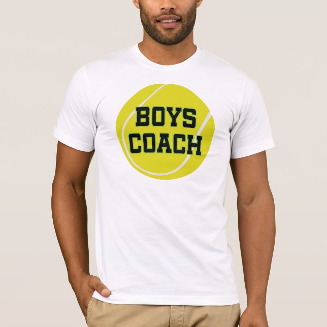 Jungen-Tennis-Trainer-Geschenk T-Shirt (Vorderseite)