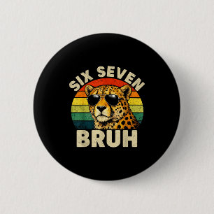 Jungen Tierprint Kleidung sechs sieben bruh Gepard Button