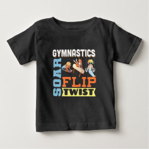 Jungen Turn-Zitat - Fliegen, drehen, winden Baby T-shirt