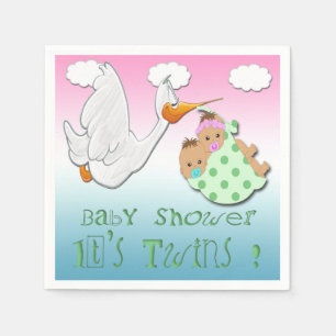 Jungen-u. Mädchen-Zwillinge 2 - Serviette