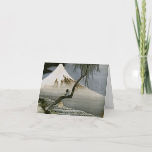 Jungen-und des Fujisans Hokusai Japaner-schöne Karte