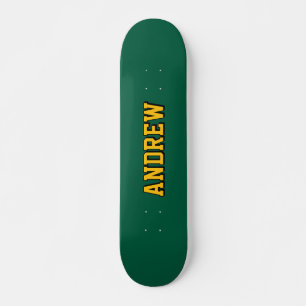 Jungen Varsity Green Skateboard Personalisierter N