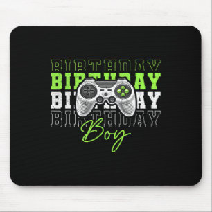 Jungen-Videospiel-Geburtstagsfeier für Jungen Kind Mousepad