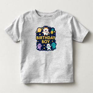 Jungen Weltraum-Abenteuer zum Geburtstag Kleinkind T-shirt
