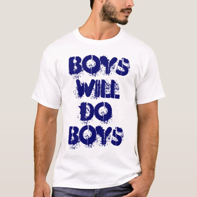 Jungen werden Text-Design für Boys erstellen T-Shirt (Vorderseite)