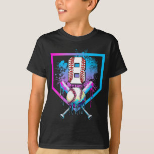 Jungenhemd Baseball-Drip 8. Geburtstag Zuhause T-Shirt