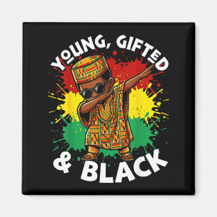 Jungenhemd Dabbing Afrikanisches Kleinkind Jung Be Magnet