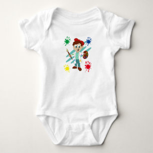 Jungenkünstler, Maler Baby Strampler