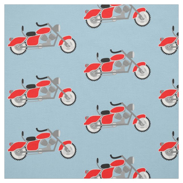 Jungenmotorrad-Motivgewebe Stoff (Muster)