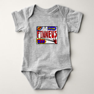 Jungenname Finneus Spinnennetz Superkräfte Baby Strampler