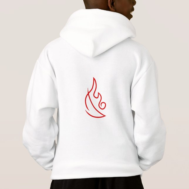 JungenWizard101 hoodie-Sweatshirt - Feuer Hoodie (Rückseite)