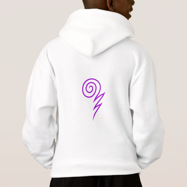 JungenWizard101 hoodie-Sweatshirt - Sturm Hoodie (Rückseite)