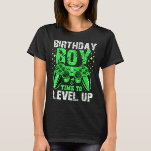 Jungenzeit zum Levelaufstieg Videospiel Geburtstag T-Shirt