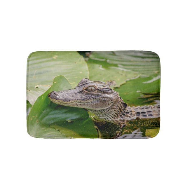 Junger Alligator Badematte (Vorderseite)