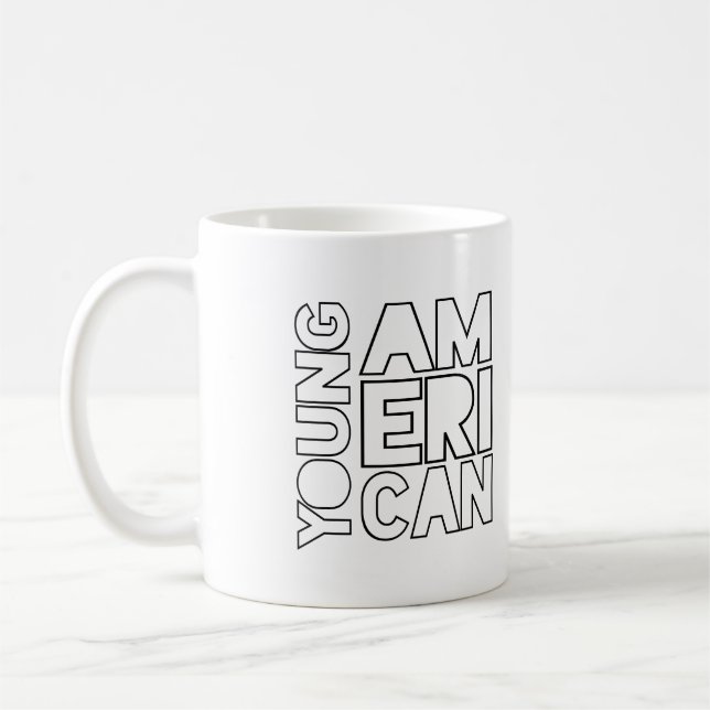 Junger Amerikaner Tasse (Links)