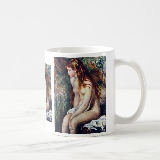 Junger Badegast durch Pierre-Auguste Renoir Kaffeetasse (Rechts)