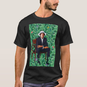 Junger Barack Obama Portrait Weed T-Shirt