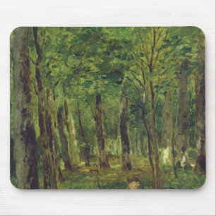 Junger Bauer, der im Wald, 1878 sitzt Mousepad
