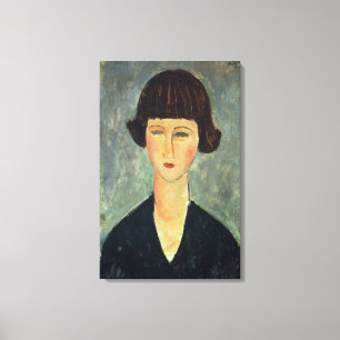 Junger Brunette, 1917 (Öl auf Leinwand) Leinwanddruck